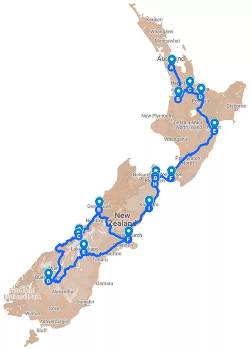 New Zealand Itinerary 2 Weeks