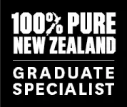 NZ Tourism Tours is a certified 100% Pure New Zealand Graduate Specialist.