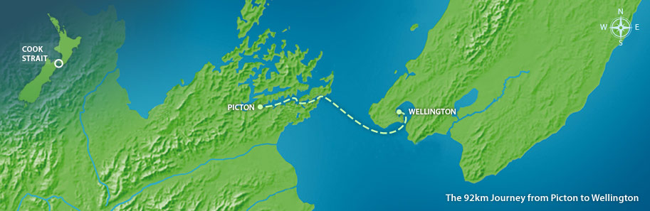 Interislander Ferry from Wellington to Picton