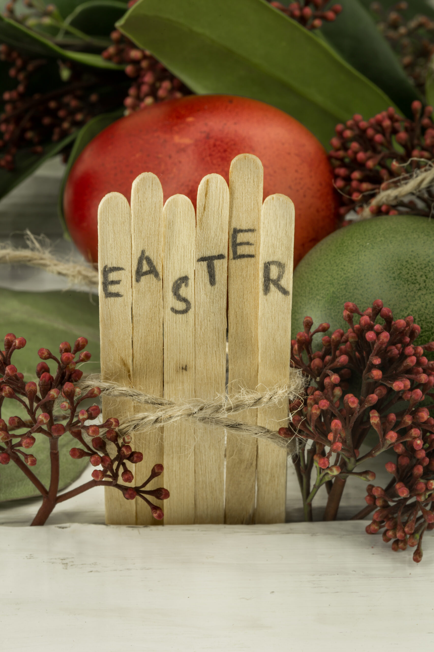 the word Easter in the conceptual block
