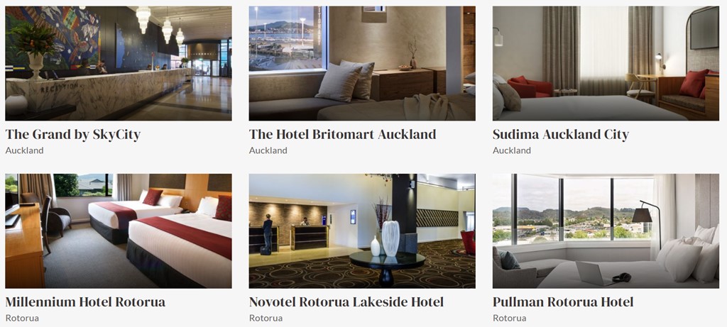 First Class Hotels for Independent New Zealand Tours