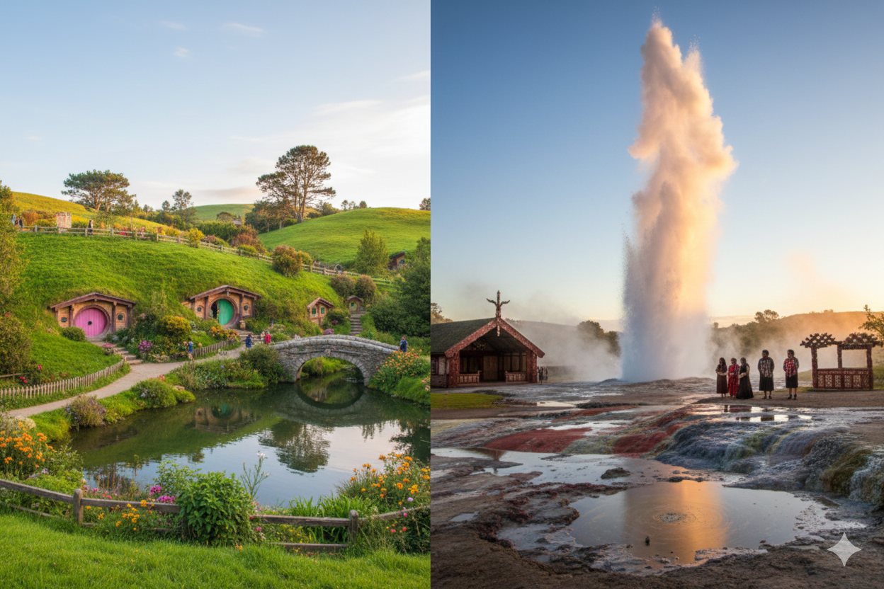 Hobbiton & Rotorua incl Te Puia