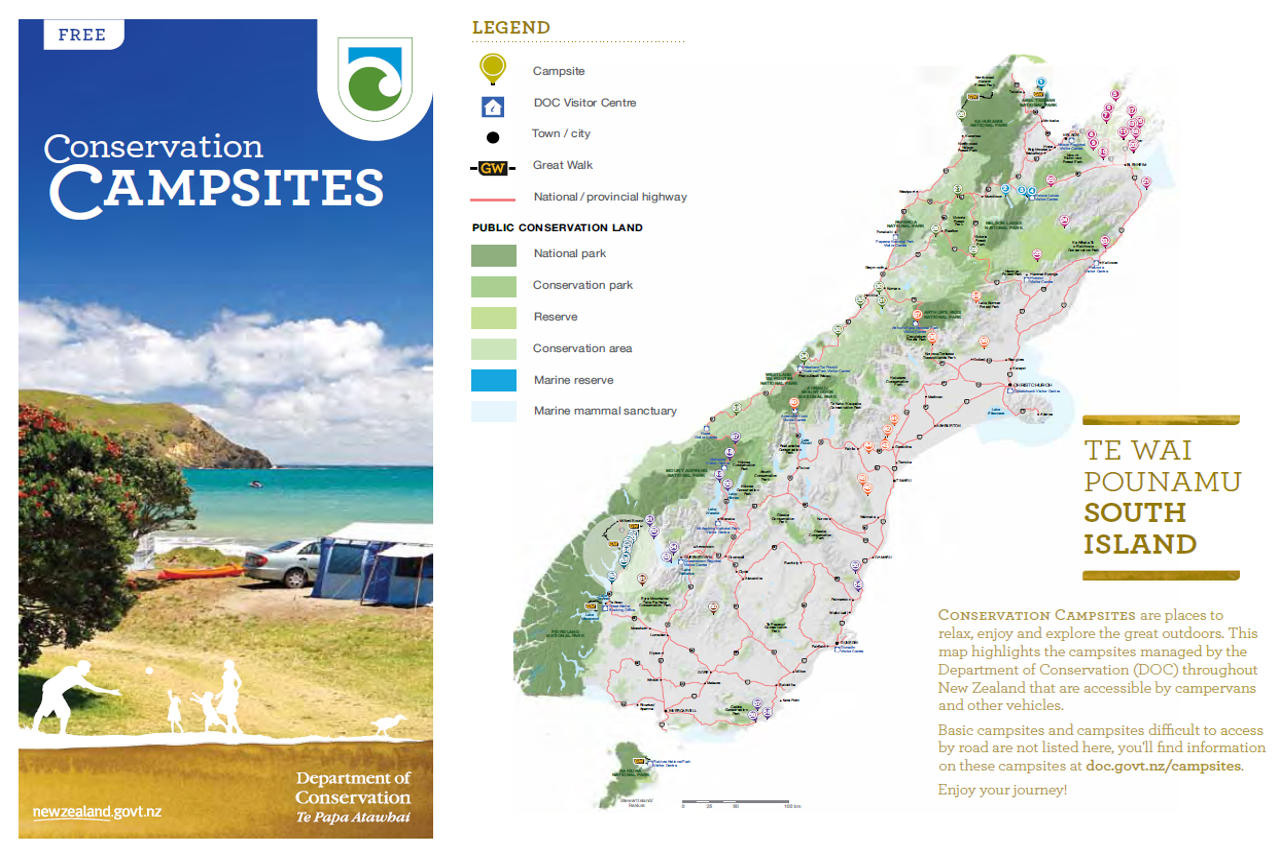 New Zealand campsites south island