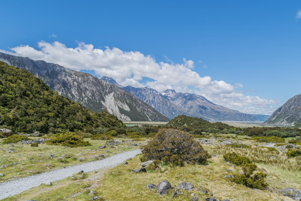 Landscape in Mount Cook National Park