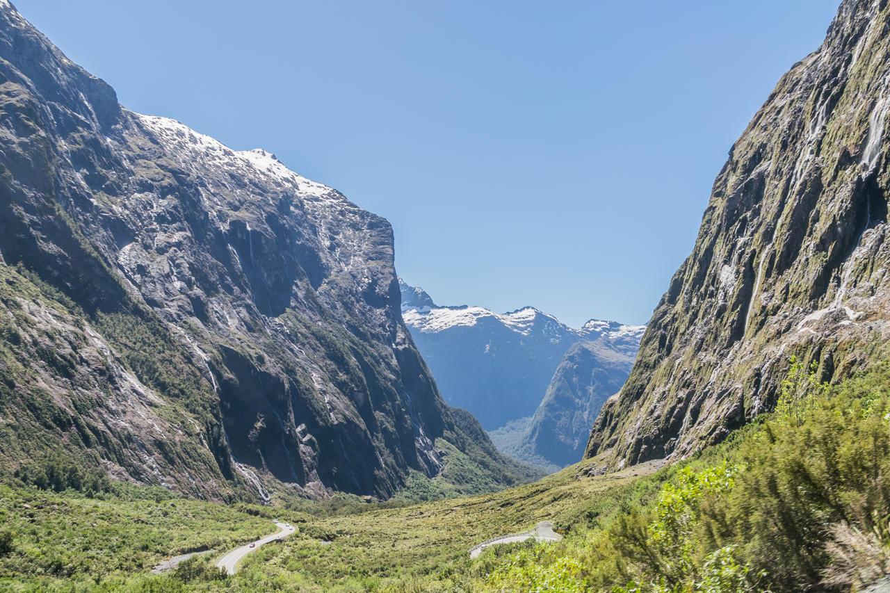 Mountains in Fiordland National Park