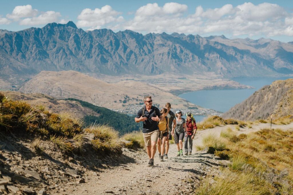 Skyline guided walks Ben Lomond, New Zealand great walks