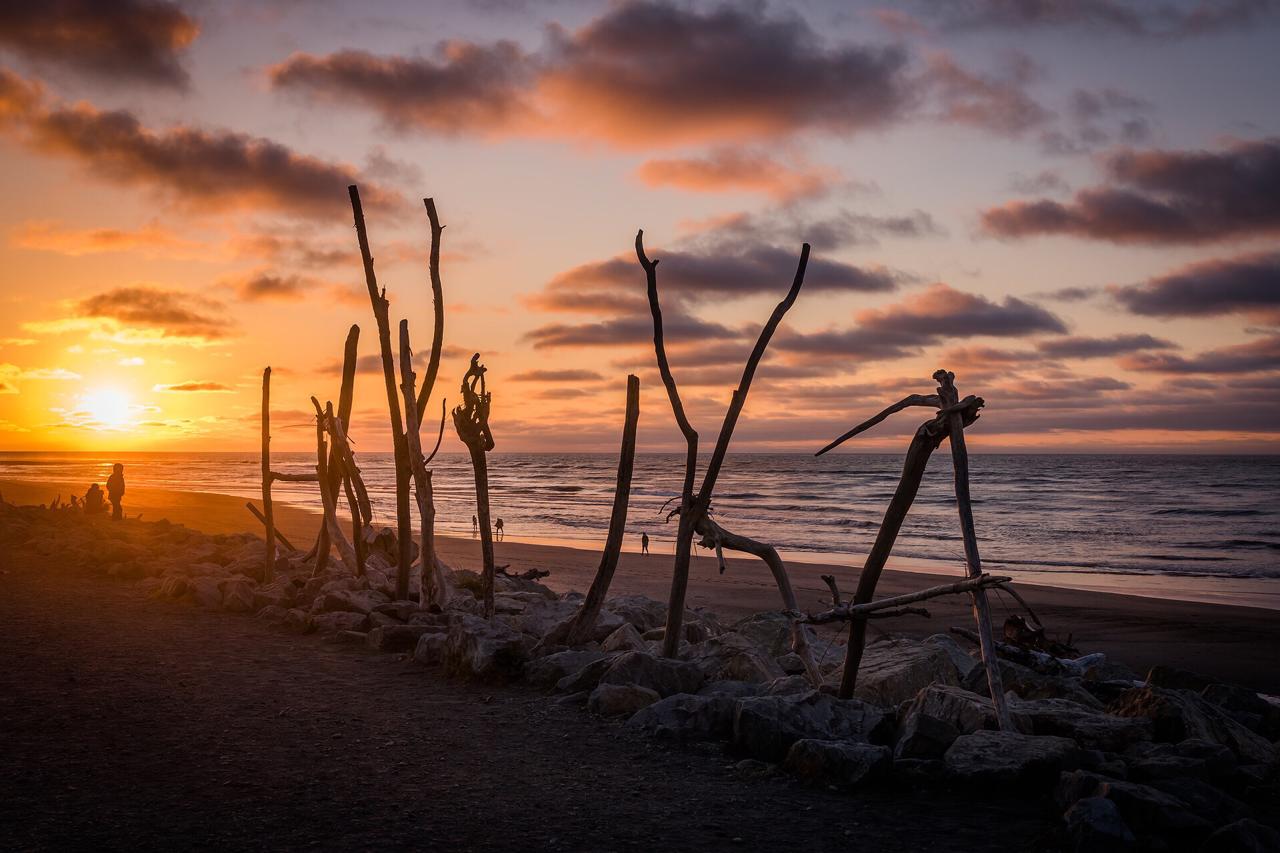 Hokitika Beach Sign