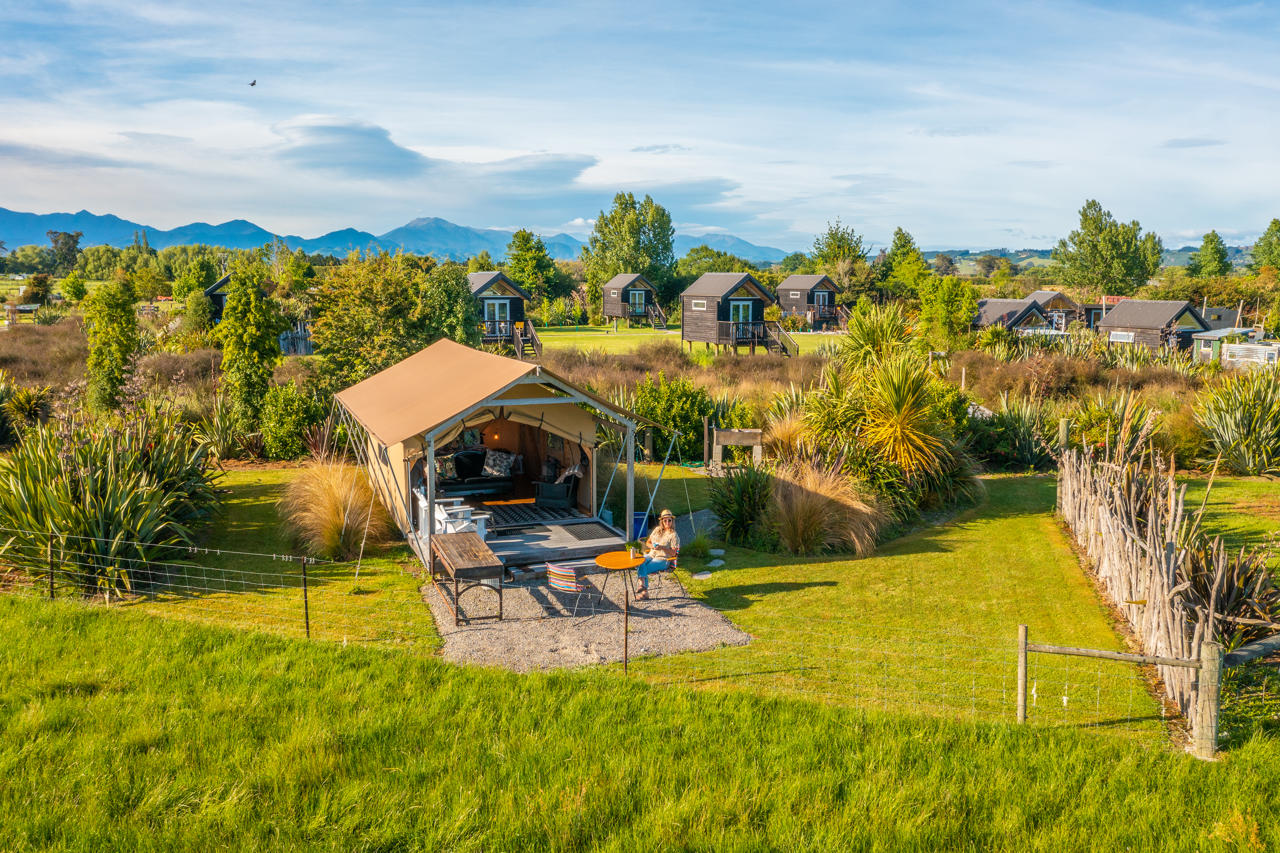 Rabbit island huts glamping