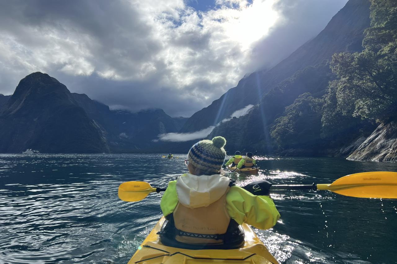 Rosco S Milford kayaks Fiordland Southland New Zealand