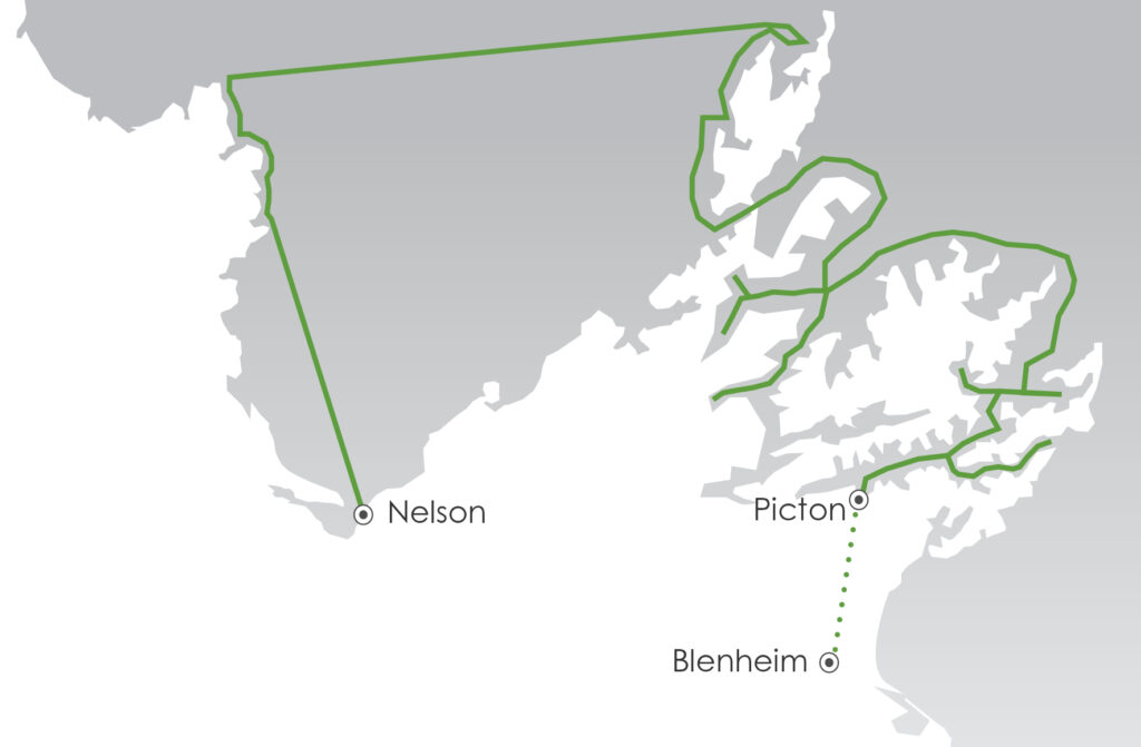 The Top of the South Map