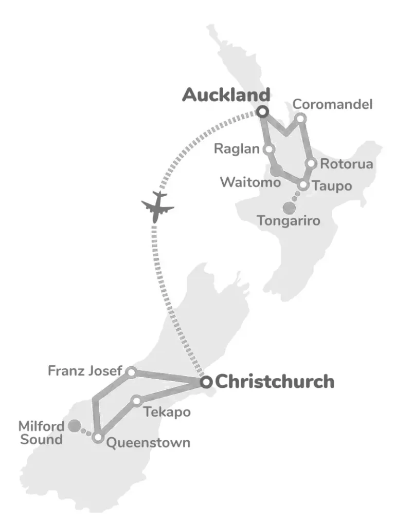 14 Day Backpacker Option New Zealand Tour Package
