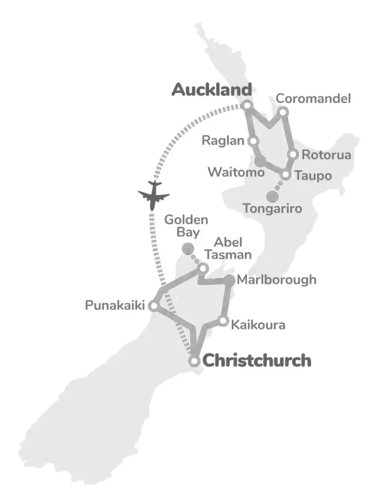 14 Day New Zealand Adventure Tour North & South Island