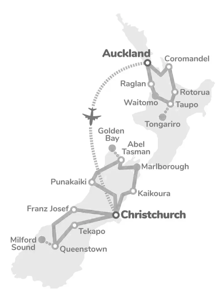 21 Day Both Islands Adventure New Zealand Travel Package