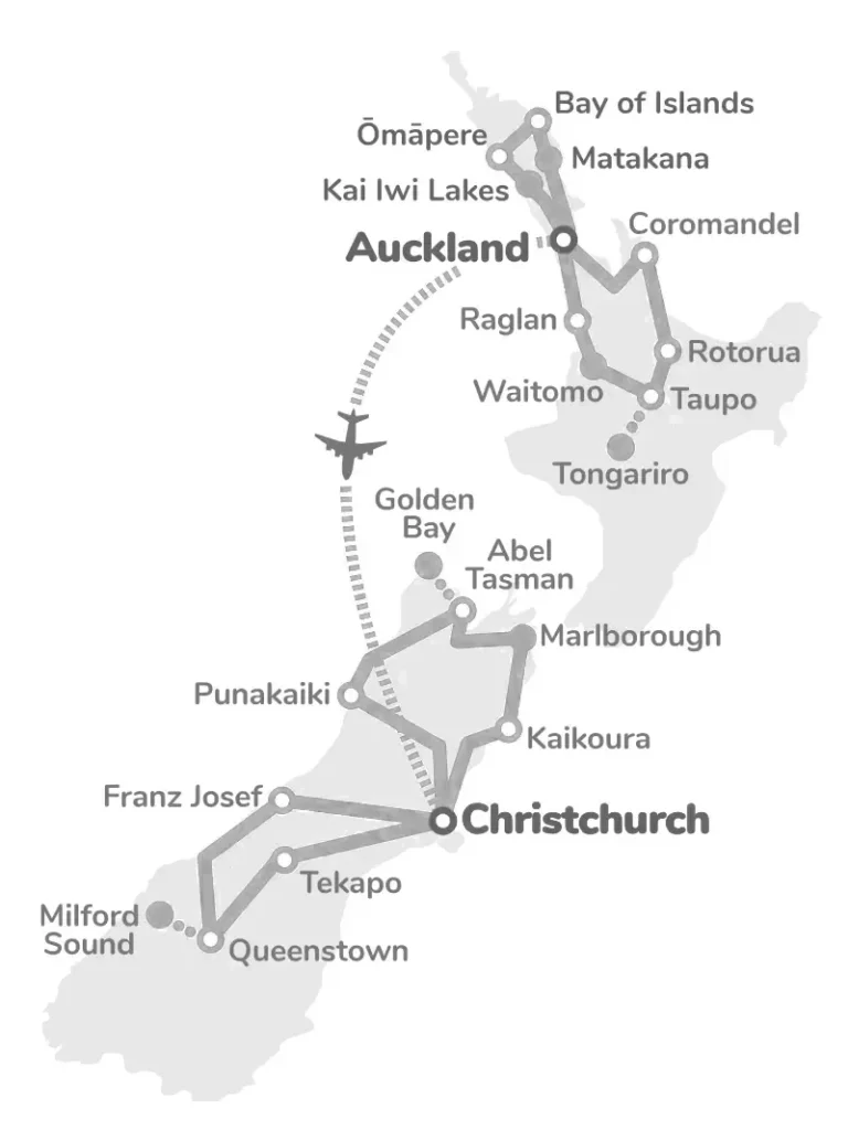 25 Day New Zealand Backpacker Tour North & South Island