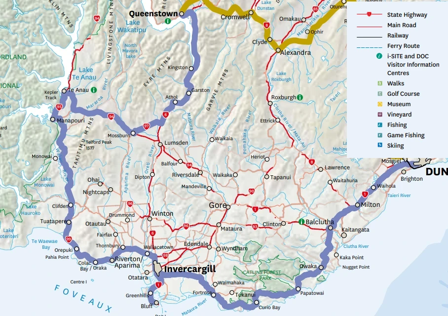 Southern Scenic Route Map