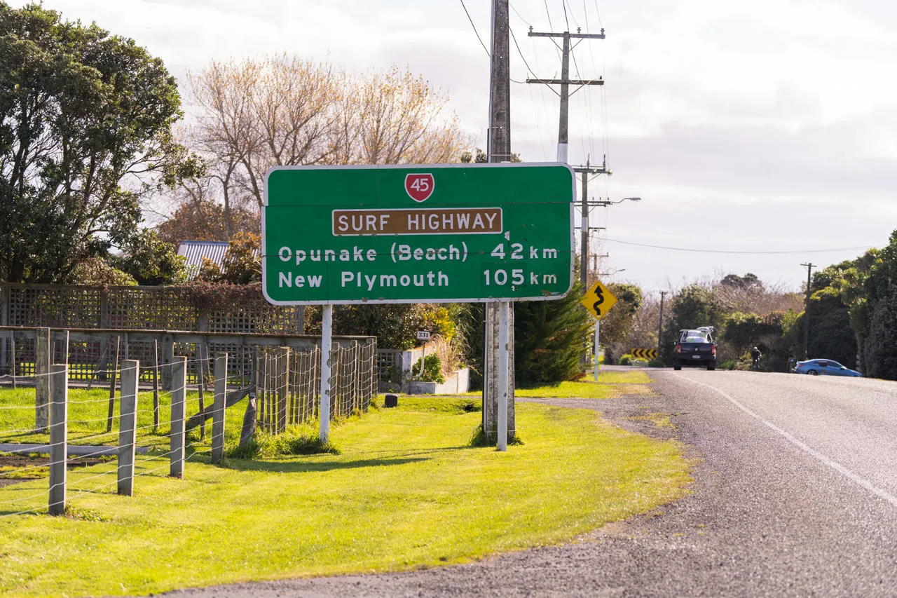 Surf Highway 45 road sign